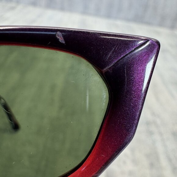 Arnette Mantis 125-3015 Purple/Burgundy 56mm Green lens Vtg Frames Only - Picture 7 of 7